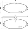 Pastillas delanteras de freno P50124 BREMBO