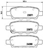 Pastillas de freno traseras P56046 BREMBO