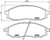 Pastillas delanteras de freno P56049 BREMBO