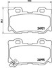 Pastillas de freno traseras P56095 BREMBO