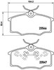 Pastillas freno delanteras P59034 BREMBO