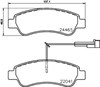 Pastillas de freno traseras P61125 BREMBO