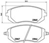 Pastillas delanteras de freno P78013 BREMBO