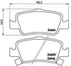 Pastillas de freno traseras P83080 BREMBO