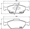 Pastillas delanteras P83085 BREMBO