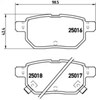 Pastillas de freno traseras P83133 BREMBO