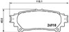 Pastillas de freno traseras P83152 BREMBO