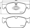 Pastillas delanteras de freno P86027 BREMBO