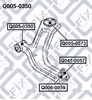 Silentblock de brazo de suspensión delantero inferior Q0050350 Q-FIX