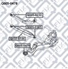 Bloque silencioso Trasero Brazo Trasero Delantero Q0050478 Q-FIX