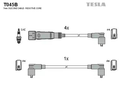 Un conjunto de cableado eléctrico T045B