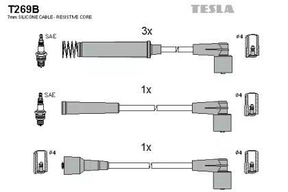 Un conjunto de cableado eléctrico T269B