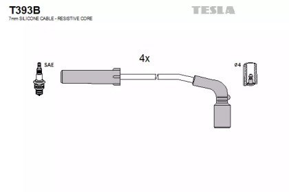 Juego de cables de encendido T393B Tesla