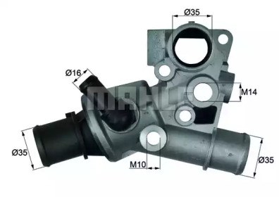 Termostato, refrigerante TI13388D Mahle Original