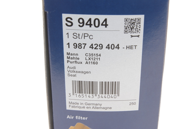 1987429404 BOSCH Filtro de aire  en stock Córdoba