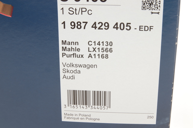1987429405 BOSCH Filtro de aire comprar Bilbao