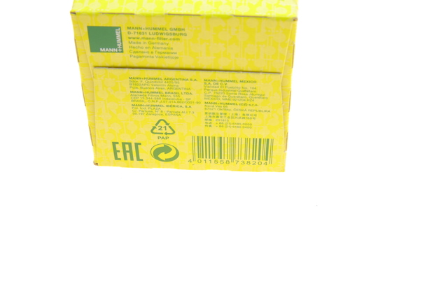 MANN W6101 Filtro de aceite  disponible Valladolid