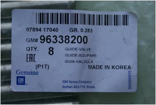 96338200 GM Guía de válvula  en stock Huelva