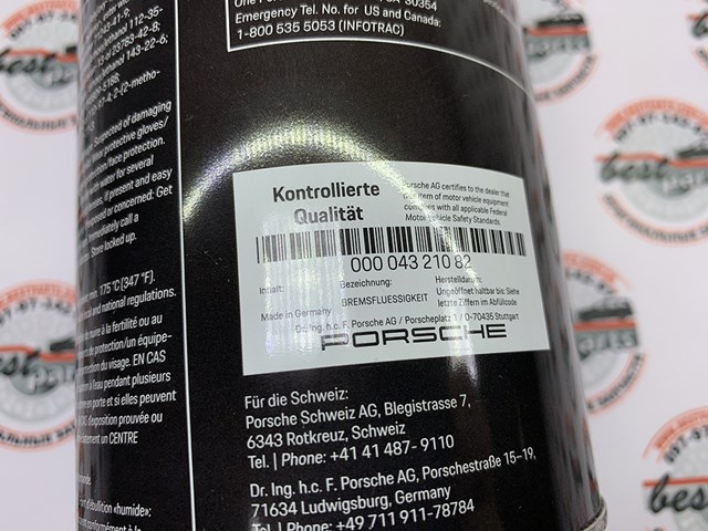 00004321082 PORSCHE Liquido de frenos  en stock Huelva