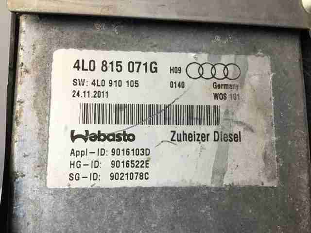 Calefacción auxiliar 4L0815071G VAG/Audi