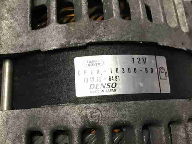 Alternador CPLA10300BD Land Rover