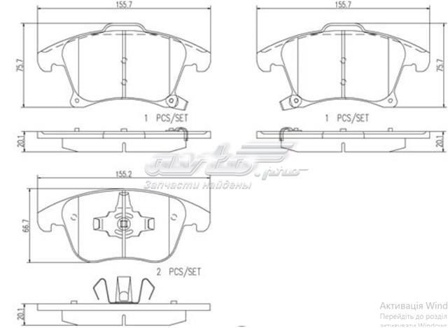 FORD DG9Z2001M Pastillas de freno delanteras de disco  disponible España