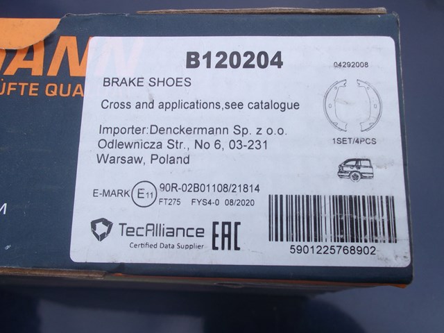 B120204 Zapatas de freno de mano comprar Almería