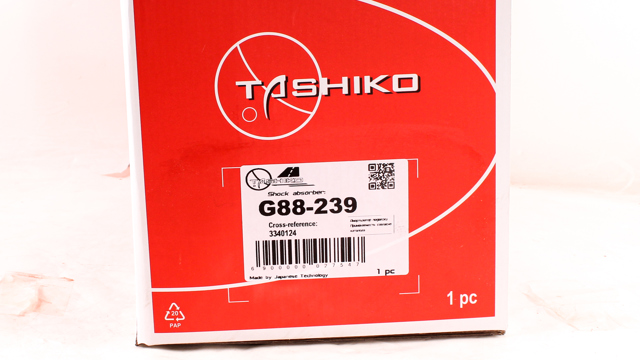 Amortiguador delantero izquierdo G88239 Tashiko