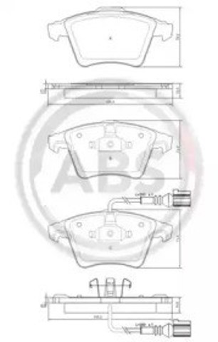 37416 ABS Pastillas de freno delanteras comprar Madrid