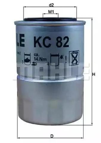 KC82D MAHLE Filtro combustible  disponible Vigo