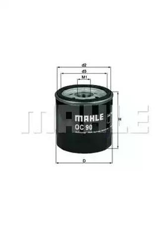 MAHLE OC90 Filtro de aceite  en stock Terrassa