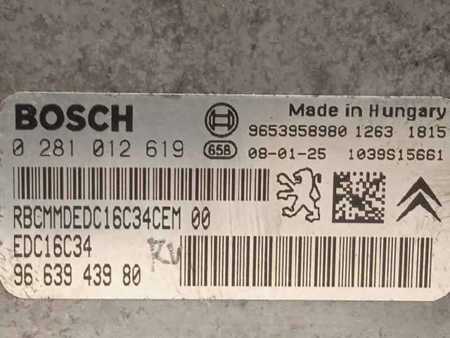 0281012619 Peugeot/Citroen