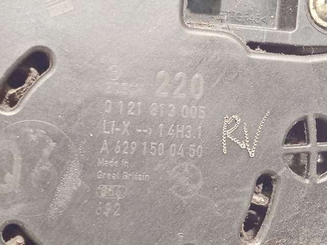 Alternador del motor 121813005 MERCEDES