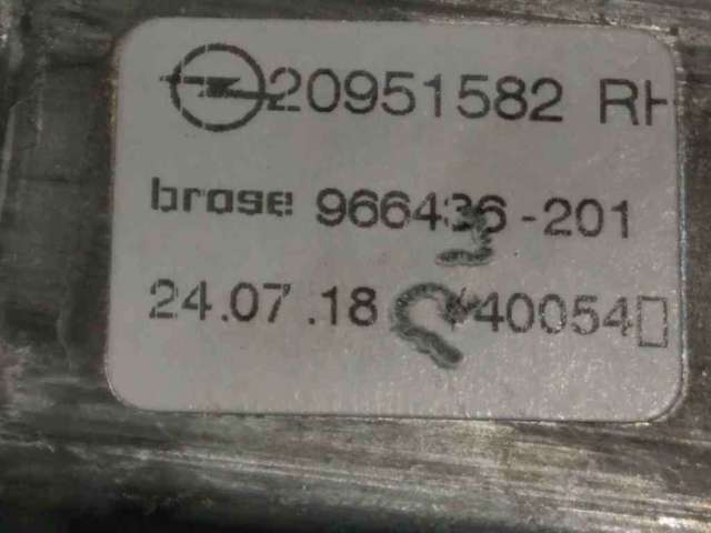 Mecanismo de elevalunas delantero derecha para Opel Zafira P12