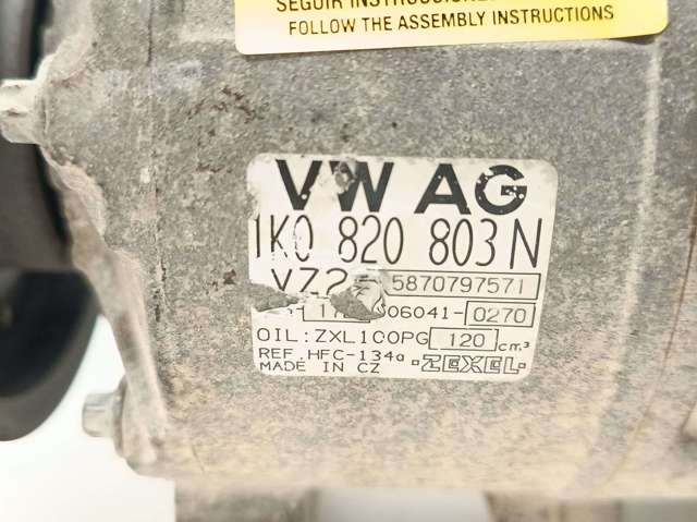 Compresor de aire acondicionado para Volkswagen Tiguan 5N1, 5N2