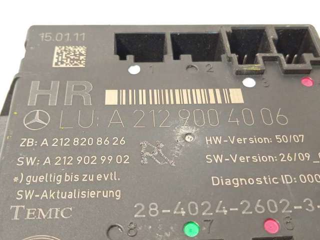 Módulo de confort para Mercedes E W212