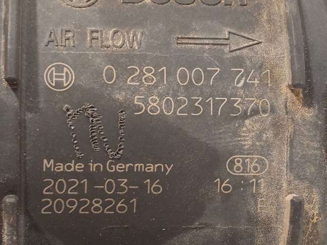 Sensor de flujo de aire 281007741 IVECO
