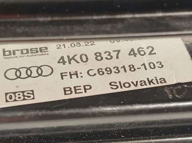 Mecanismo levanta, puerta delantera derecha Audi A6  (2018-2025)