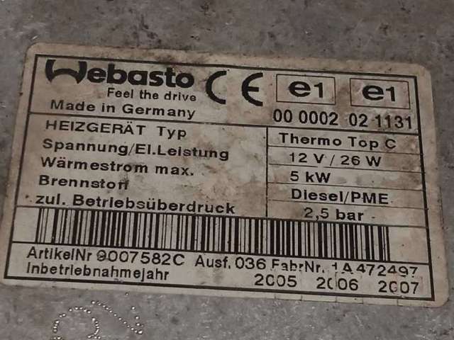 7L6815071C Calefactor autónomo comprar Sevilla