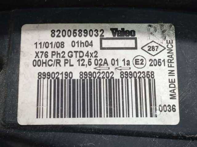 RENAULT 8200589032 Faro izquierdo  disponible Valladolid