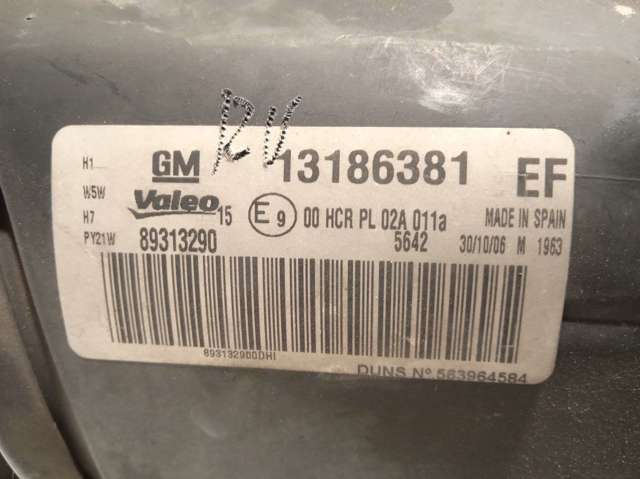 Precio del repuesto Faros delantero izquierdo Corsa  monovolumen