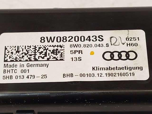 Elemento de control aire acondicionado Audi Q5  (FYB, FYG)