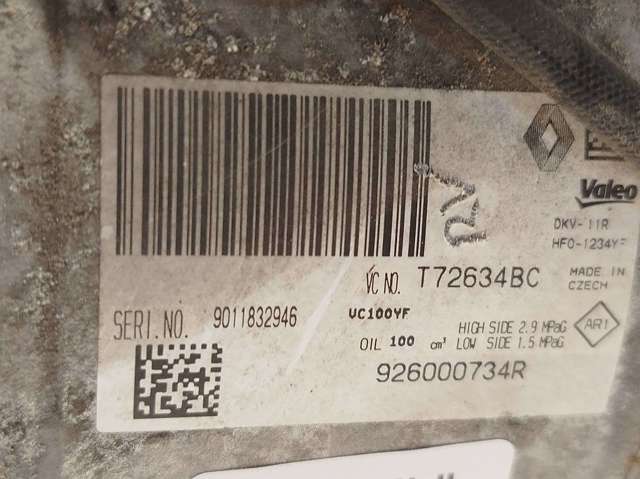 926000734R RENAULT Compresor de aire acondicionado comprar Bilbao