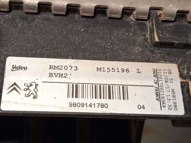 9809141780 PEUGEOT Radiador de refrigeración del motor  disponible Alicante