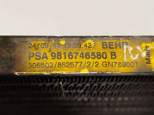 PEUGEOT 9816746580 Condensador de aire acondicionado  comprar en Albacete