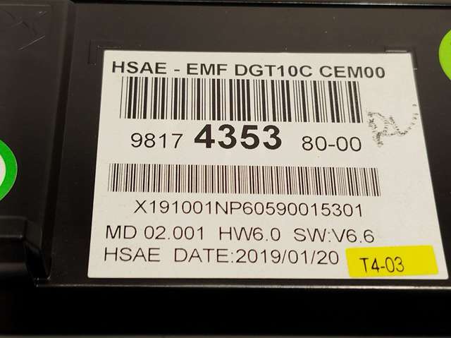 Display Peugeot 508 II (FB, FH, F3)