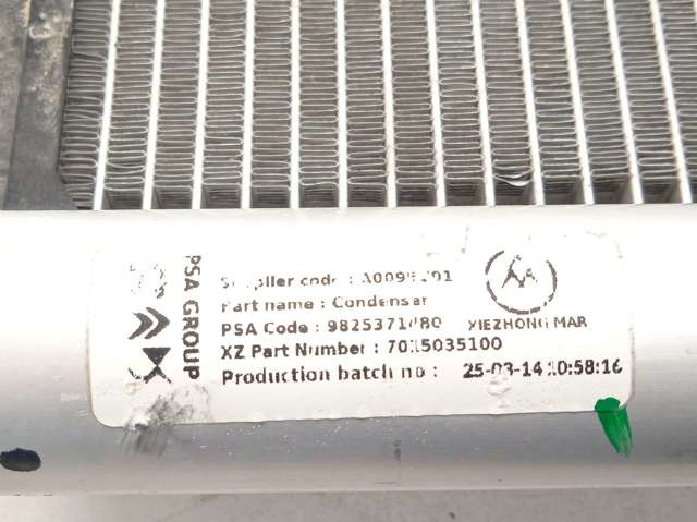 PEUGEOT 9825371480 Condensador de aire acondicionado  comprar en Murcia
