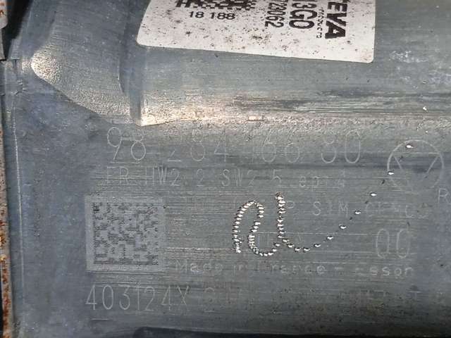 Mecanismo de elevalunas delantero derecha para Peugeot 2008 