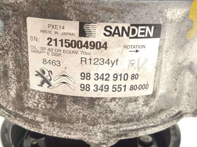 Compresor ac 9834291080 PEUGEOT