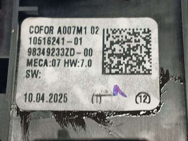 98349233ZD Unidad de control de elevalunas delantera izquierda  comprar en Reus